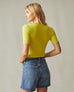 Women's Stretch Rib Square Neck Tee - Snake Eye